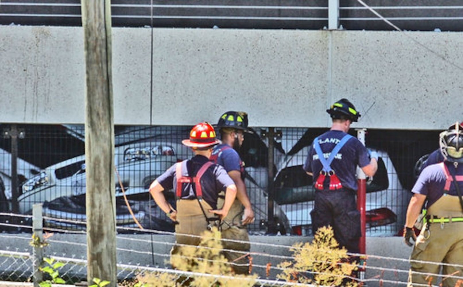 Parking deck collapse in Midtown