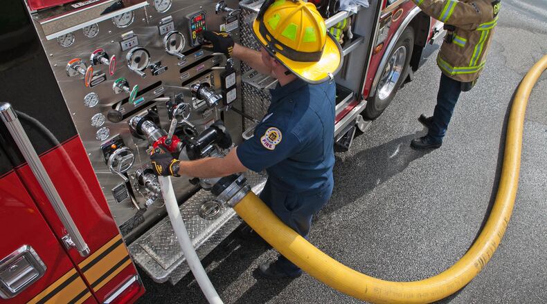 Gwinnett recently approved a $104,094 annual contract for the purchase of firefighter helmets and their replacement parts. (Courtesy Gwinnett County)
