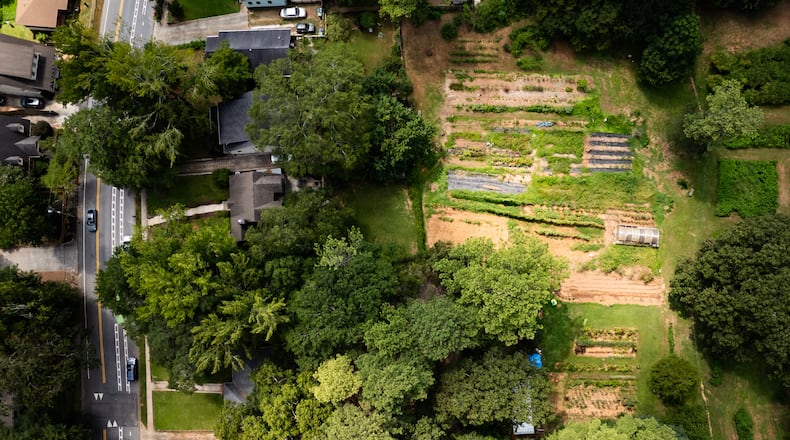 Ormewood's urban farm founded by Brian "Red" Harrison in the 1990s will soon because a City of Atlanta park under the name “Red’s Farm Preserve.” The property will continue to be a working farm. (Seeger Gray / AJC)