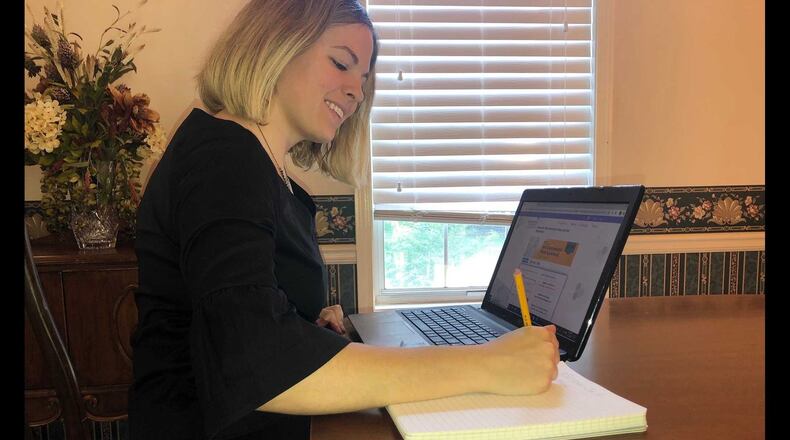Heather Morrison is graduating from Kennesaw State University this semester. She joined the university’s virtual career fair on Thursday, May 7, as part of her job search. CONTRIBUTED