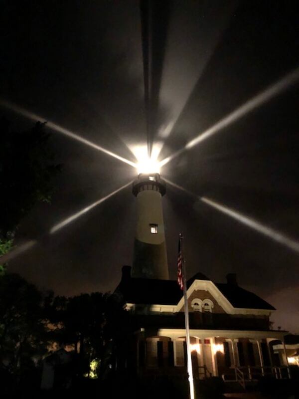 David Warren sent in a photo taken an a low cloud evening at the lighthouse on St. Simons Island Ga early Jan 2020