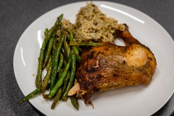 A full dinner plate at Atlanta Fire Station 4.