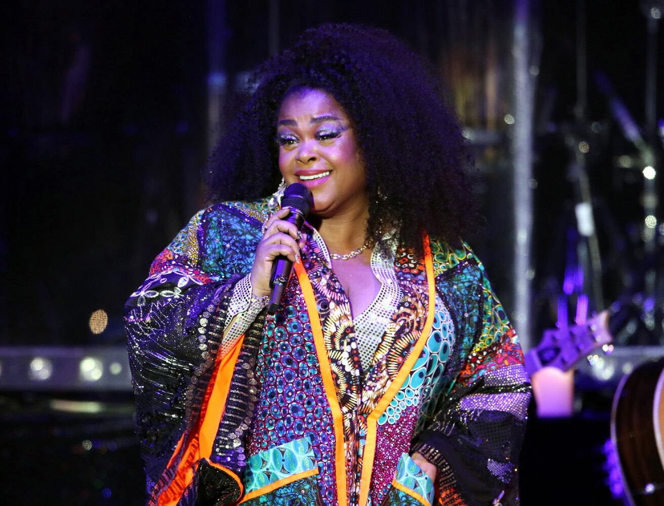 Jill Scott sings "Long Walk" at her ‘Who is Jill Scott? Words & Sounds Vol. 1’ 23rd anniversary tour on Saturday, May 6, 2023 at Cadence Bank Amphitheatre at Chastain. Robb Cohen for The Atlanta Journal-Constitution
