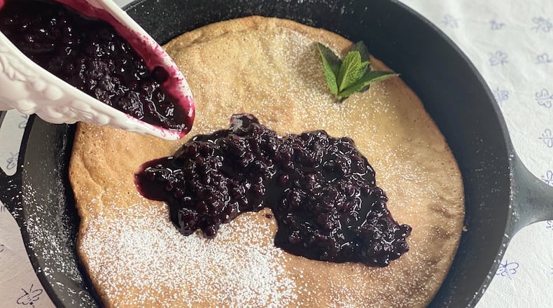 A Dutch baby pancake makes this Mother’s Day (or any Sunday) festive and fun. CONTRIBUTED BY KELLIE HYNES
