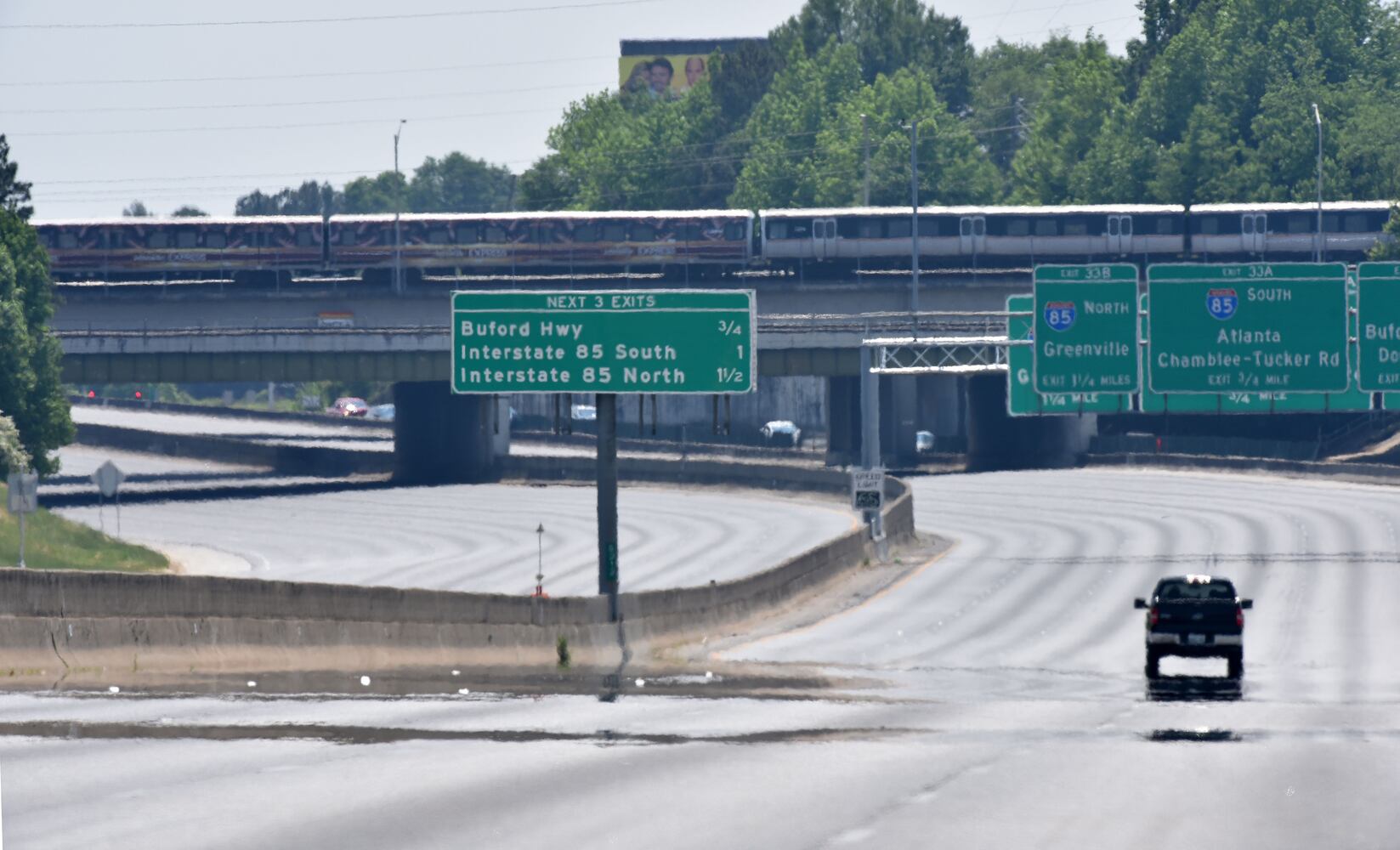 Plane crash I-285 Atlanta