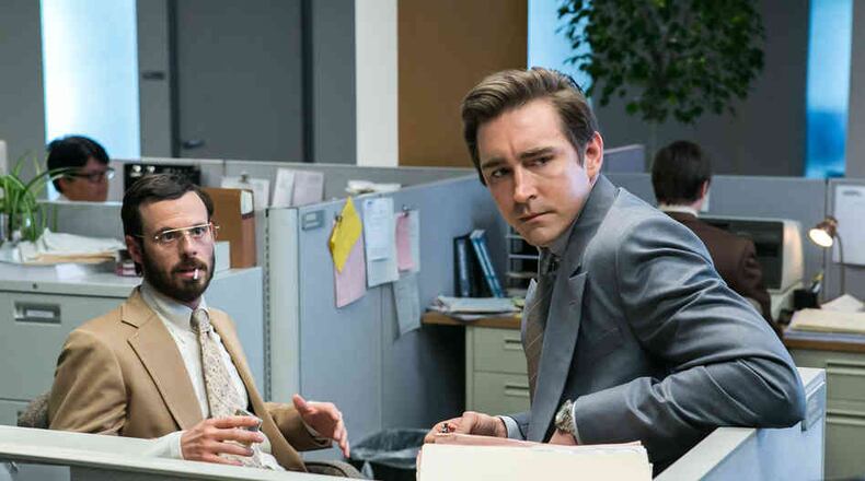 Scott McNairy (left) and Lee Pace star in AMC's 'Halt and Catch Fire," debuting June 1.