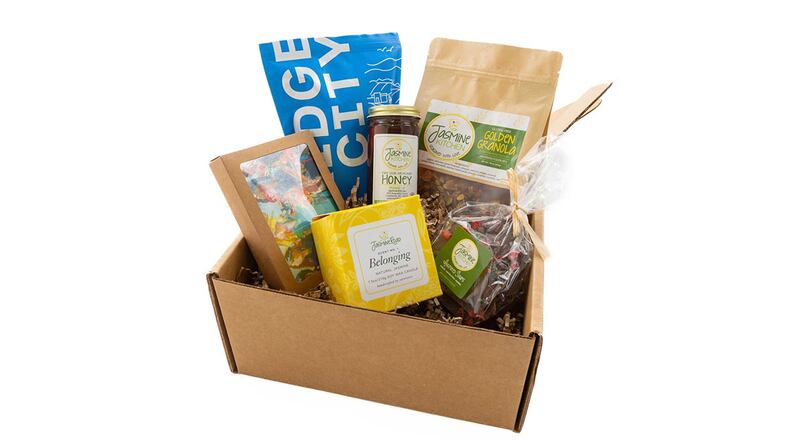 Jasmine Road gift box. / Courtesy of Joey Pelicano