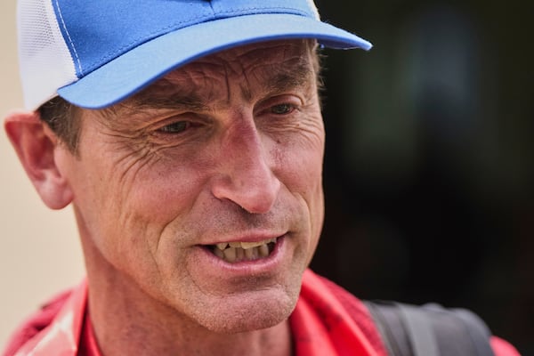 British mountain guide Kenton Cool, who scaled Mount Everest Sunday for the 19th time breaking his own record for the most ascents of the world’s highest mountain by a non-Sherpa guide arrives at the airport in Kathmandu, Nepal, Tuesday, May 20, 2025. (AP Photo/Niranjan Shrestha)