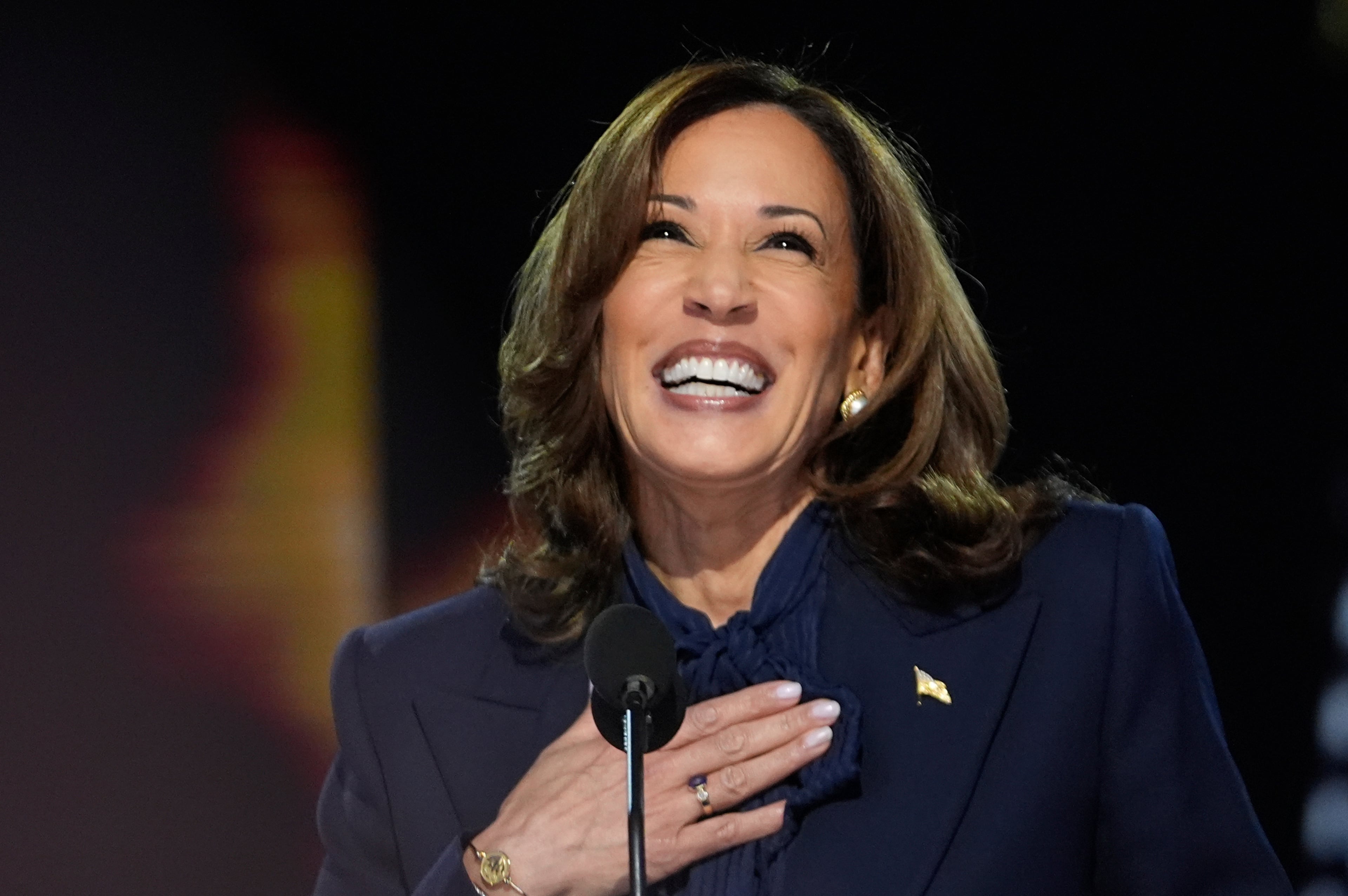 Kamala Harris accepts historic nomination for president