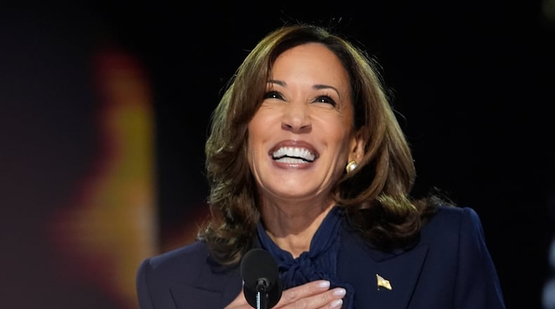 Democratic presidential nominee Vice President Kamala Harris. (AP Photo/Paul Sancya)