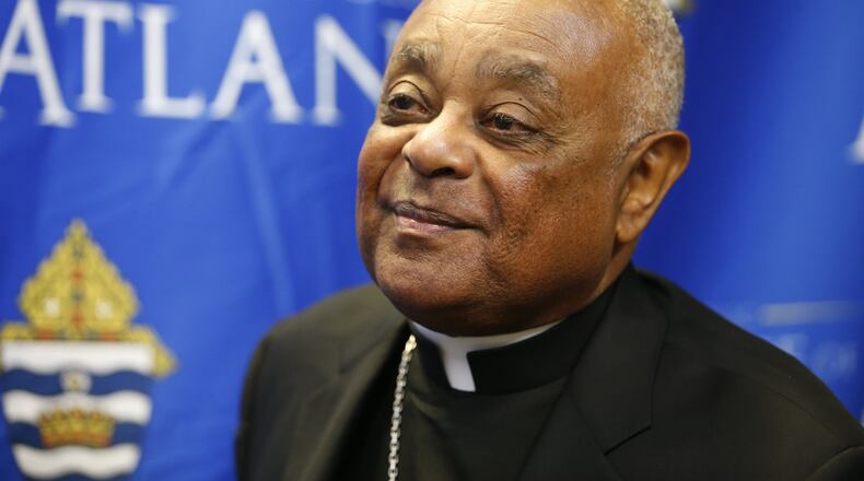 Atlanta Archbishop Wilton Gregory talks about the upcoming papal visit and what it may mean for U.S. Catholics in this 2015 file photo. BOB ANDRES / BANDRES@AJC.COM