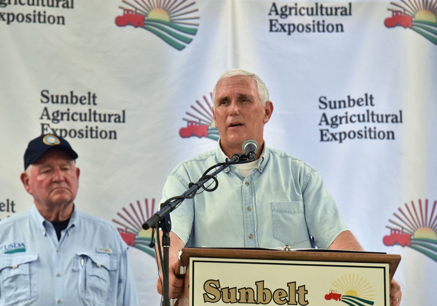Pence visits storm ravaged Georgia