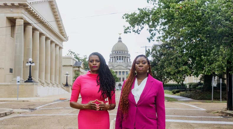 Cassandra Welchlin, executive director of the Mississippi Black Women’s Roundtable, and Velvet Scott, director of civic engagement and voting rights for the Mississippi Black Women’s Roundtable, are leading efforts to mobilize Black women voters across Mississippi through the “Power of the Sister Vote Boot Camp.” (Photo Courtesy of Imani Khayyam)