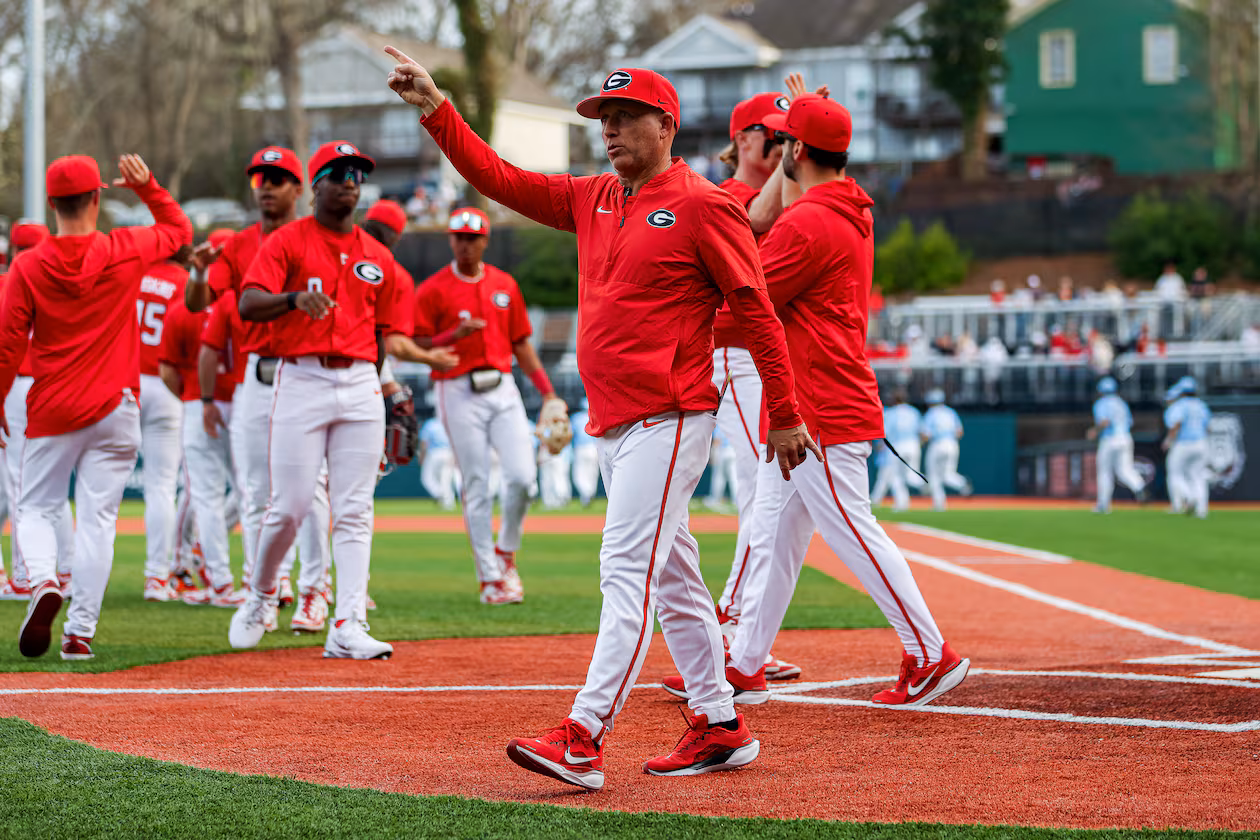 Georgia baseball coach Wes Johnson finished his second season leading UGA to 43 wins. (Conor Dillon/UGAAA)