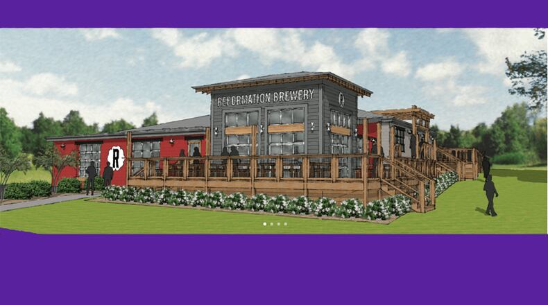 The renovation of 105 Elm St. in downtown Woodstock as a small-batch brewery will require the closings of Oak and Elm streets for underground utility work. REFORMATION BREWERY