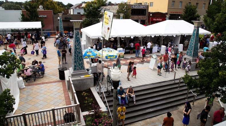 The Decatur Square during last year’s AJC Decatur Book Festival. STEVE SCHAEFER / SPECIAL TO THE AJC