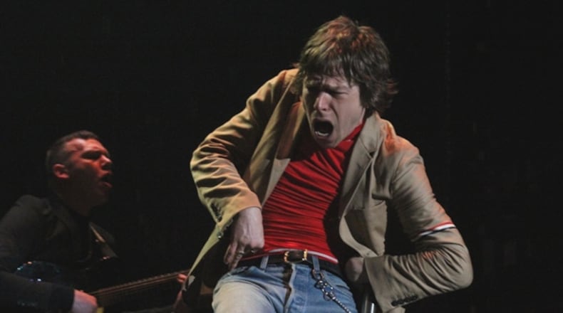 Cage the Elephant frontman Matt Schultz did his usual rubber-faced routine during the band's headlining set at Shaky Knees in May 2019. Photo: Melissa Ruggieri/Atlanta Journal-Constitution