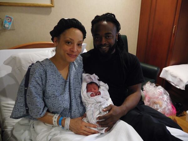Otis and Kasha of the southern Atlanta area, celebrated the birth of their second child, Kayla, at Southern Regional Medical Center. Baby Kayla was born at 7:28 a.m. at 5 pounds 4 oz. and is 17.5 inches long. (Credit: Blake Keller)