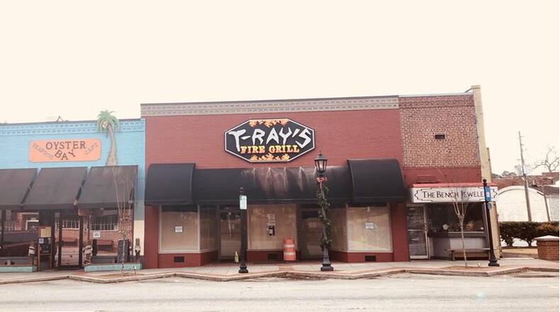 T-Ray's Fire Grill is preparing to open in downtown Lawrenceville.