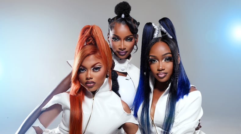 Psiryn, a new Atlanta girl group, includes (from left) Jade Denise, Victoria McQueen and Anaya Cheyenne. Photo credit: Derek Blanks