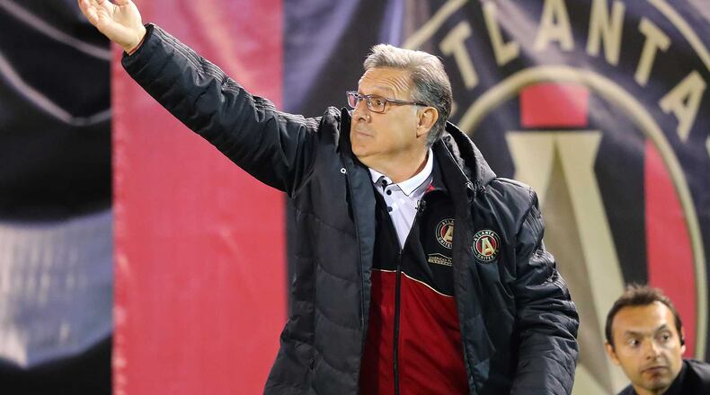 The City of Roswell presented Atlanta United head coach Geraldo "Tata" Martino with the "key to the city" on Monday for his contribution to soccer in Georgia.