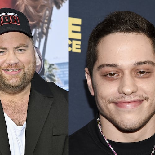 Pete Davidson (right) and Paul Walter Hauser (left) are going to be in a new film, "Tommy Karate," set to shoot in Atlanta this summer. (Courtesy of AP)