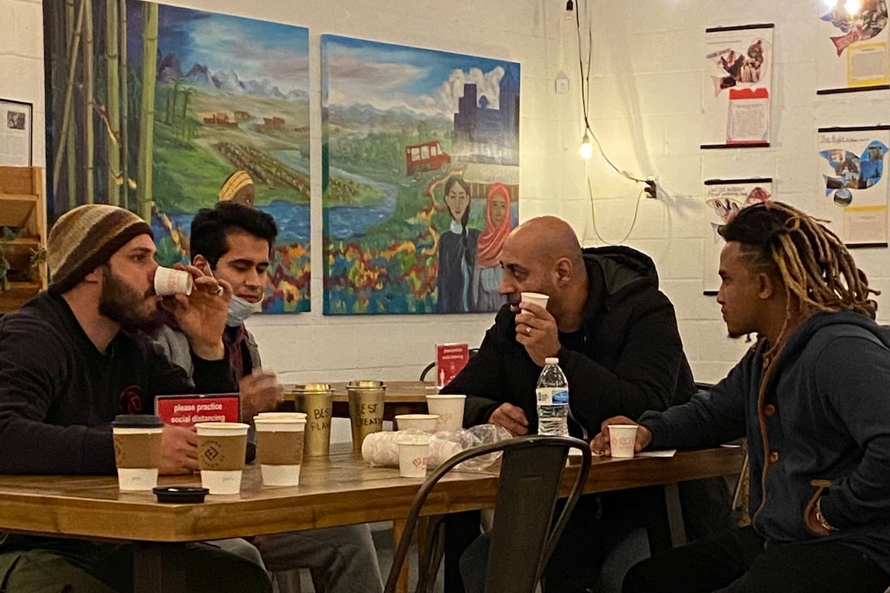 Refuge Coffee Co., based in Clarkston, has been a welcoming spot for refugees and new immigrants in the community. The nonprofit helps newcomers with jobs and mentoring. Refuge is now selling bags of coffee online to expand its brand and help more people. (Photo courtesy of Refuge Coffee Co.)
