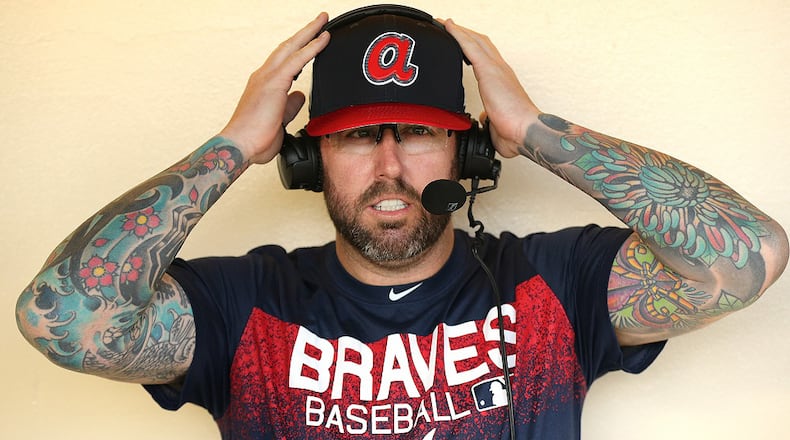 Braves reliever Peter Moylan on Tuesday, Feb 20, 2018, at the ESPN Wide World of Sports Complex in Lake Buena Vista, Fla. Curtis Compton/ccompton@ajc.com