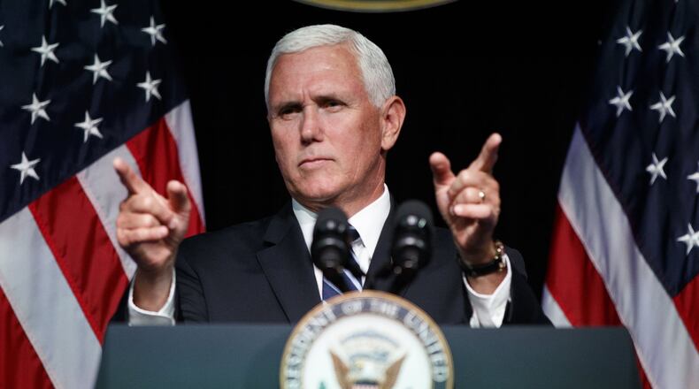 Vice President Mike Pence. (AP Photo/Evan Vucci)