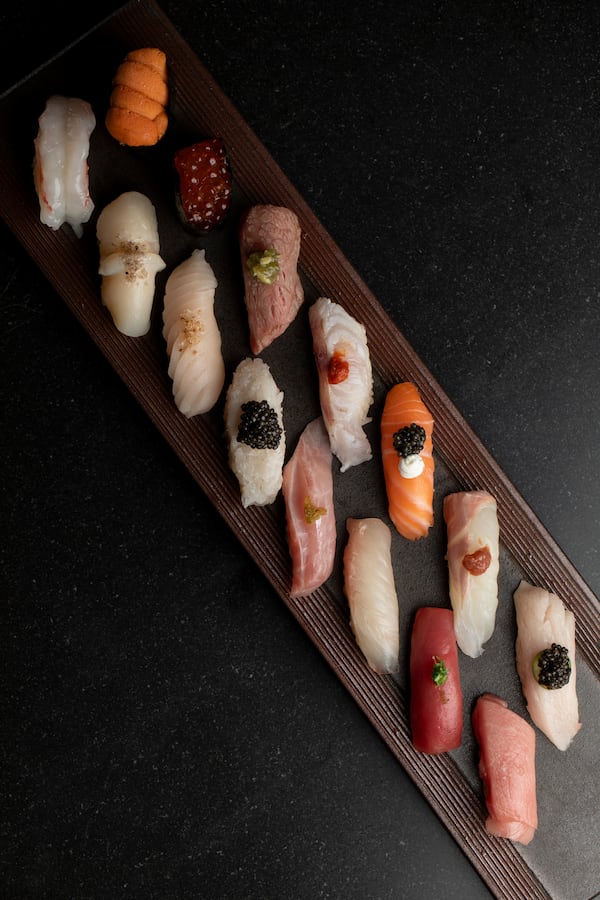 Umi offers a chef selection of assorted nigiri. (Courtesy of Lara Kastner)
