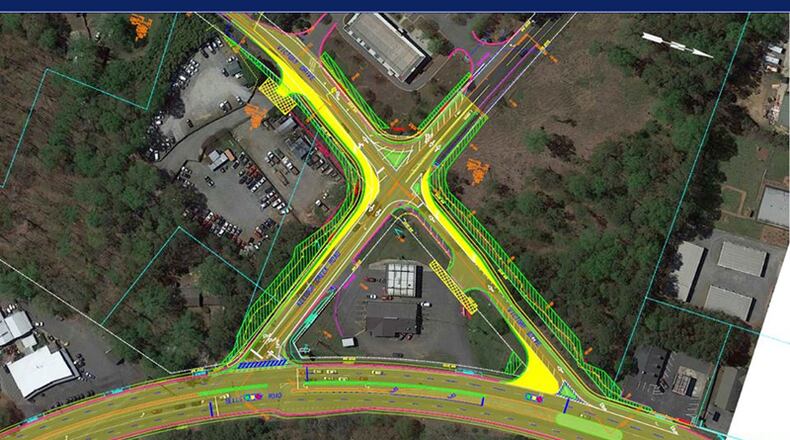 Plans to reconstruct the intersection of Bells Ferry Road at Kellogg Creek Road/Victory Drive are the subject of a public information open house April 12 in Woodstock. CHEROKEE COUNTY