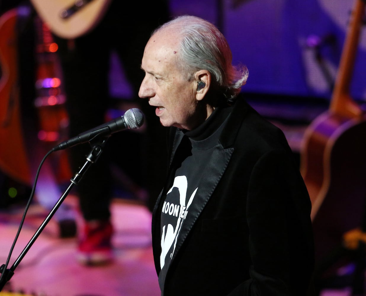Michael Nesmith sings on "Good Clean Fun." The Monkees Farewell Tour played to a sold-out Atlanta Symphony Hall on Friday, October 8, 2021. The two surviving members of the iconic '60s band, Micky Dolenz and Michael Nesmith, played most of their pop classics for their nostalgic fans. (Photo: Robb Cohen for The Atlanta Journal-Constitution)