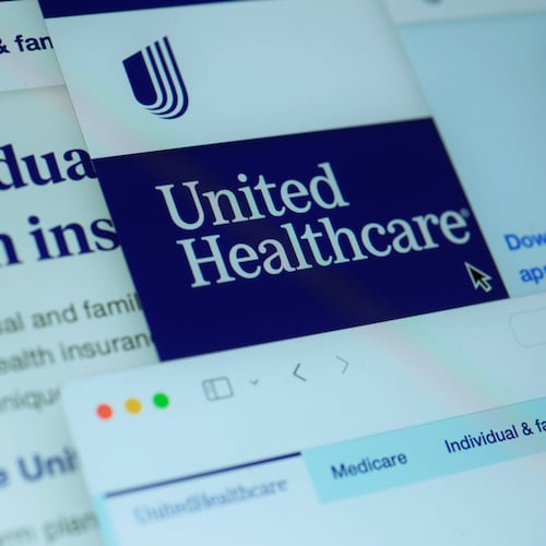 FILE - Pages from the United Healthcare website are displayed on a computer screen, Feb. 29, 2024, in New York. (AP Photo/Patrick Sison, File)
