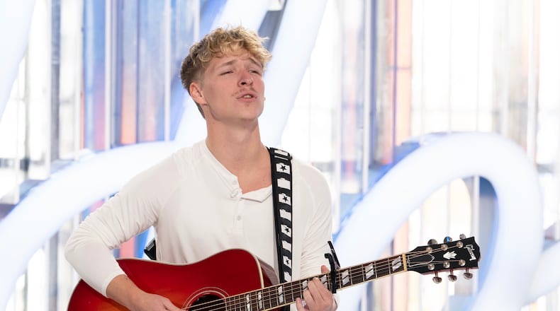 Baylee Littrell performs in the first episode of season 23 of "American Idol" airing March 9, 2025. (Disney/Eric McCandless)