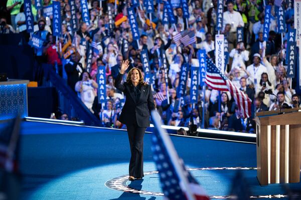 The last Democratic convention was in Chicago in 2024 and Vice President Kamala Harris was the presidential nominee. (Haiyun Jiang/The New York Times)
                      