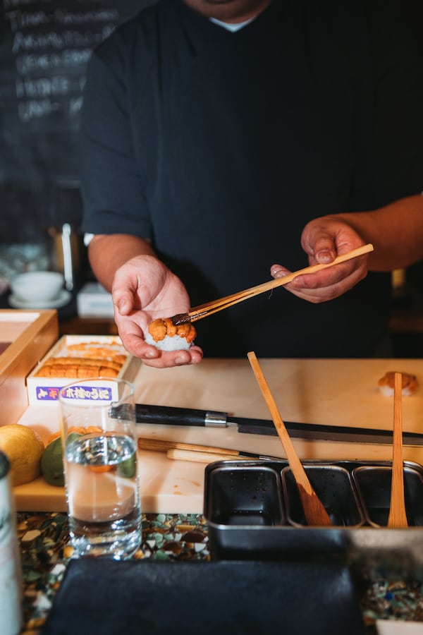 Barkada Hospitality holds multiple pop-ups around town, including an omakase seating at Larakin in Midtown. (Courtesy of Hunter Peacock)