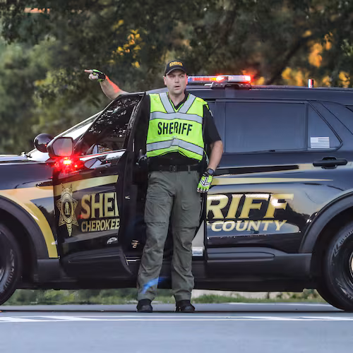 A spokesperson for the Cherokee County Sheriff's Office — represented by this file photo of a Cherokee vehicle from 2021 — said Sunday that misusing the license plate reader database is a serious breach of the public's trust that will not be tolerated. (John Spink/AJC 2021)