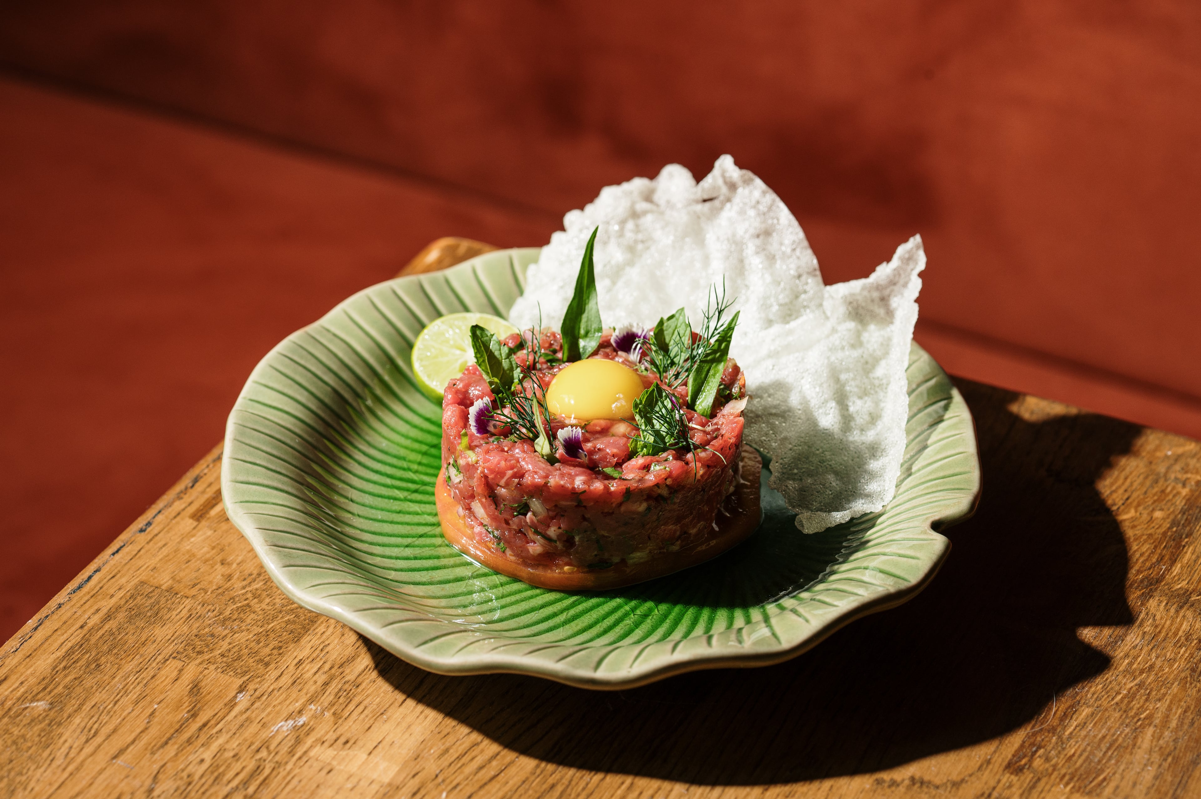 Northern spiced laab beef tartare at Tipsy Thaiger in Roswell. (Courtesy of Angie Webb/Tipsy Thaiger)