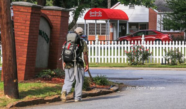 Candy Cane City Learning Center was placed on lockdown after a shooting in the area Wednesday morning. JOHN SPINK / JSPINK@AJC.COM