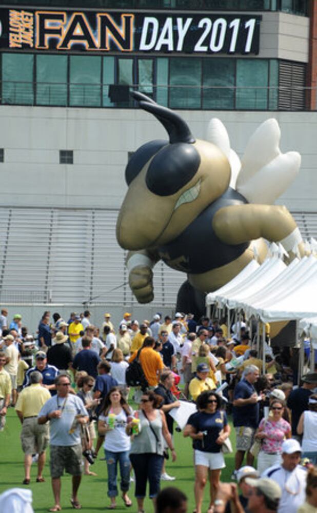 Georgia Tech football fan day