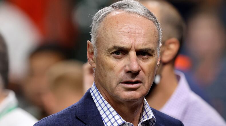 Before the current round of negotiations began, Commissioner Rob Manfred tried to make the case that baseball’s franchise owners would be better off putting their money in a 401(k) account (Bob Levey/TNS)