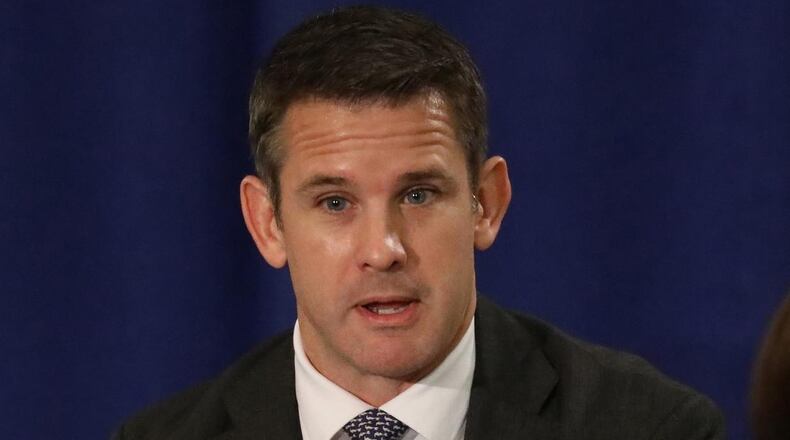 Former U.S. Rep. Adam Kinzinger of Illinois had a few show-stopping comments in Atlanta over the weekend at the Book Festival of the MJCCA to promote “Renegade,” his new book about battling former President Donald Trump and other members of his party during his years in Congress.
