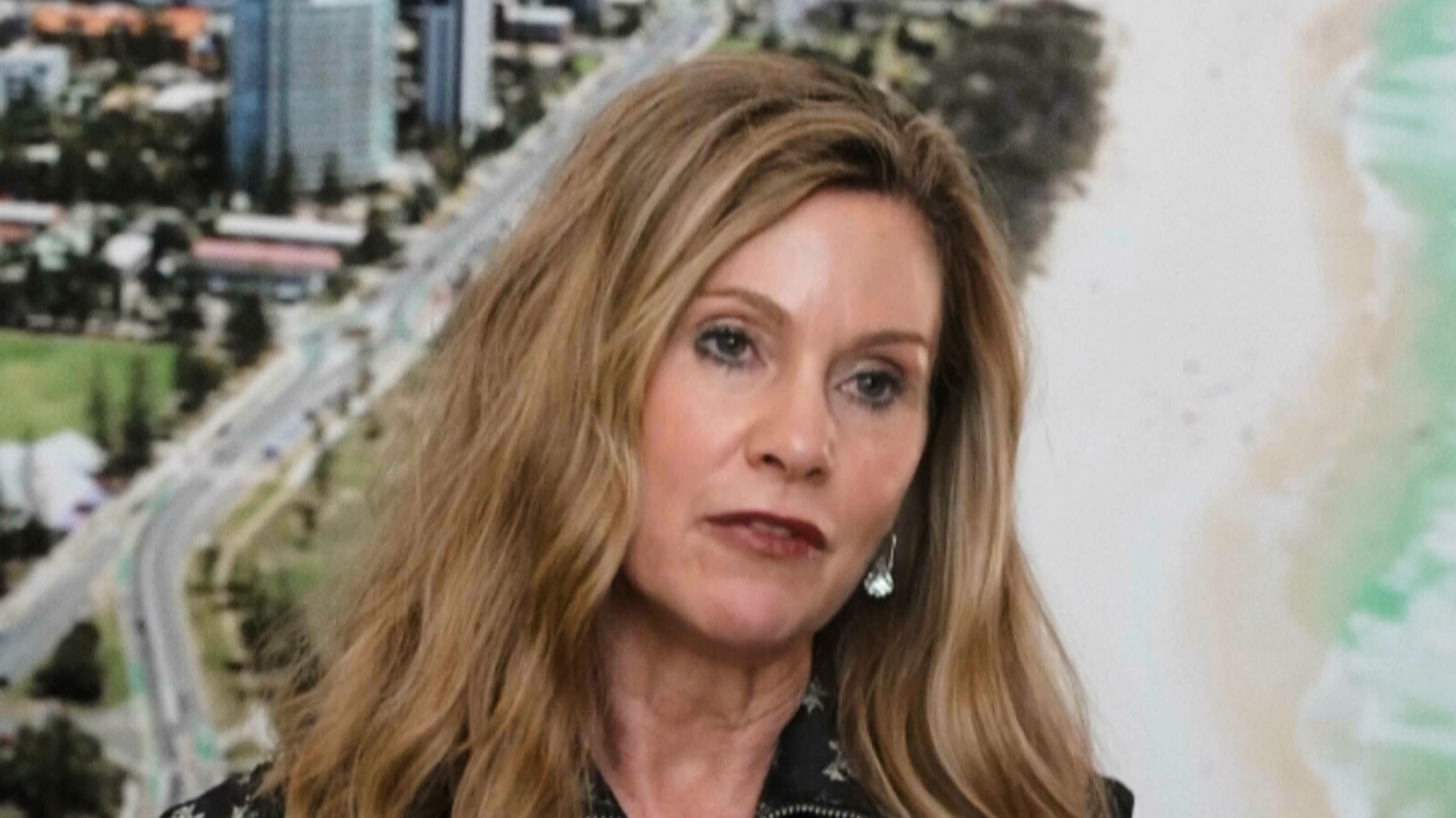 In this image taken from a video, Australia’s eSafety Commissioner Julie Inman Grant speaks to reporters in Gold Coast, Australia, Friday, Oct. 17, 2025. (Australian Broadcasting Corporation via AP)
