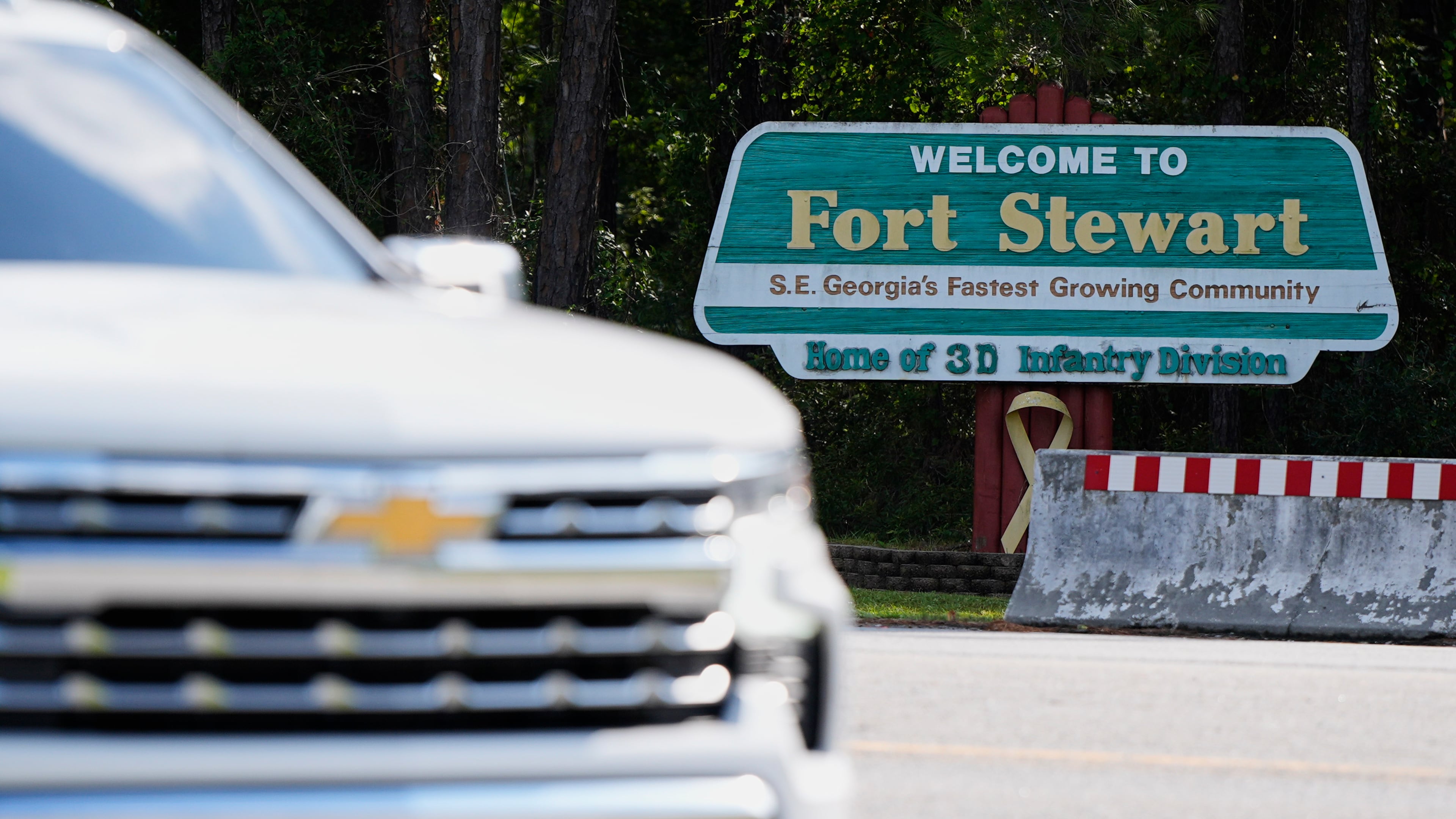 Gunfire erupted around 11 a.m. Wednesday at Fort Stewart in southeast Georgia. (Mike Stewart/AP)