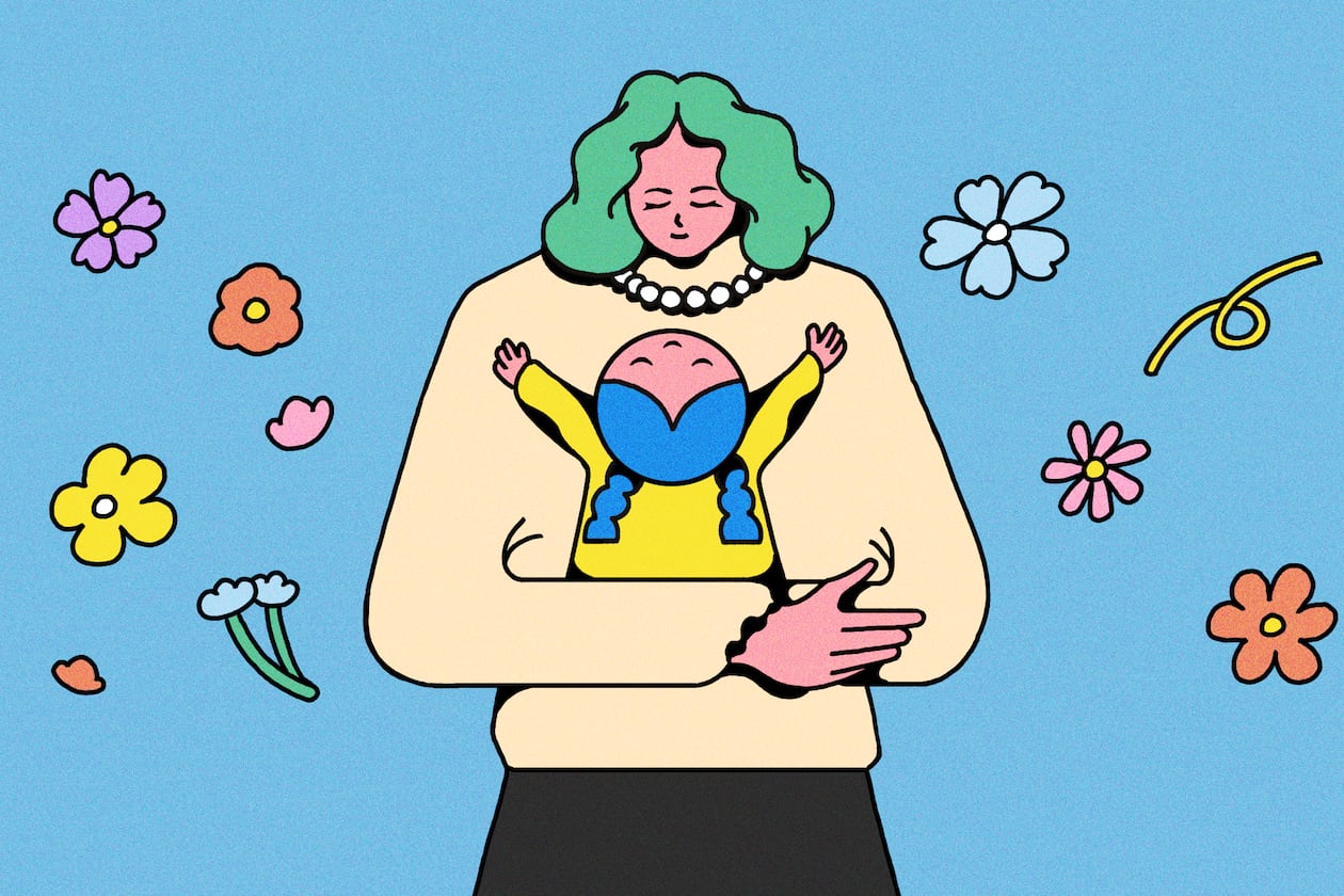 Extending grace to yourself and other mothers teaches children that perfection is not the goal. (Illustration: Broly Su / AJC)