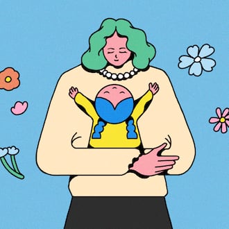 Extending grace to yourself and other mothers teaches children that perfection is not the goal. (Illustration: Broly Su / AJC)
