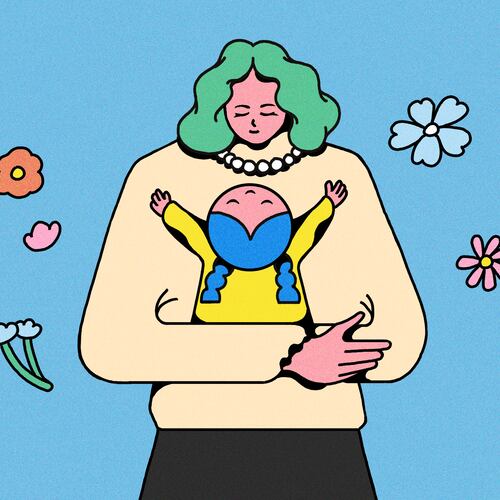Extending grace to yourself and other mothers teaches children that perfection is not the goal. (Illustration: Broly Su / AJC)