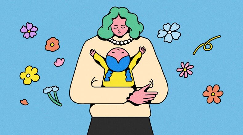 Extending grace to yourself and other mothers teaches children that perfection is not the goal. (Illustration: Broly Su / AJC)