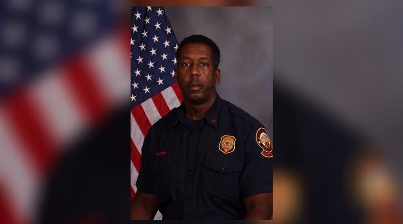 Sgt. Darrow Harden was injured when a car hydroplaned and hit him.