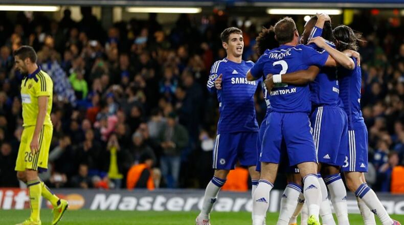 Chelsea runs rampant in the UEFA Champions League, which is closer to a World Series than our baseball version. (AP Photo/Kirsty Wigglesworth)